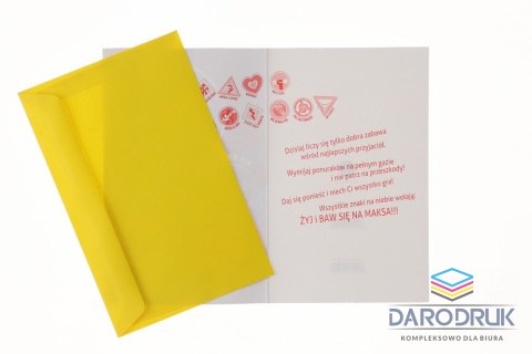 Ab Card Kartka składana znaki Ab Card (ab+)