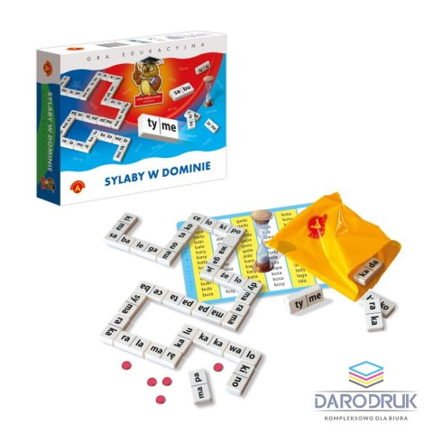 Alexander Gra logiczna sylaby w dominie Domino Alexander (5906018004106)