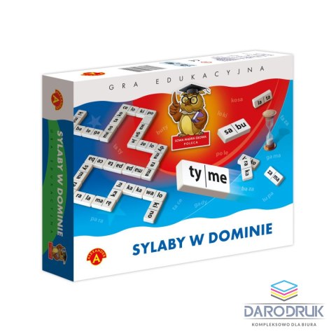Alexander Gra logiczna sylaby w dominie Domino Alexander (5906018004106)