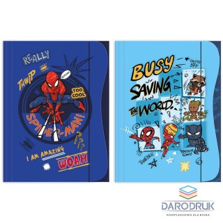 Beniamin Teczka kartonowa na gumkę Spider man A4 mix Beniamin (1009)