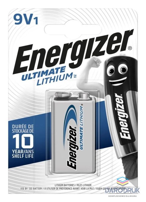 Energizer Baterie litowa Energizer LA522 Ultimate Lithium LA522/9V 6F22 Energizer