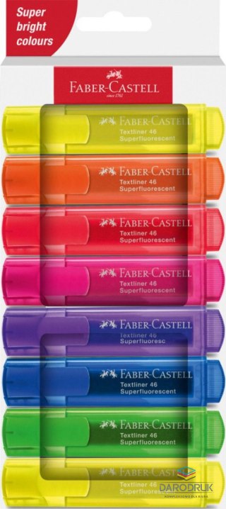 Faber Castell Zakreślacz Neon 1546 8 kol. wkład mix 1,0-5,0mm Faber Castell (254648 FC)