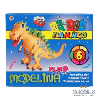 Flamingo Modelina Flamingo 6 kolorów fluo