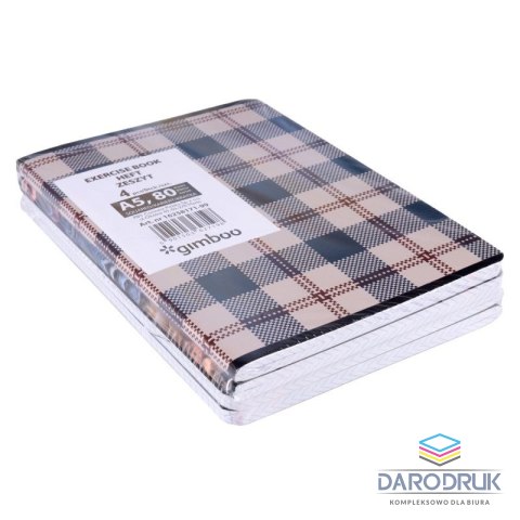 Gimboo Zeszyt A5 80k. 70g kratka Gimboo (16258171-99)