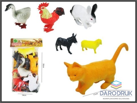 Hipo Figurka Zwierzęta domowe 6 szt 9-12 cm Hipo (H13807)