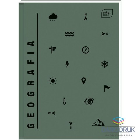 Interdruk Brulion tematyczny A5 A5/ 80k 5902277332394 80k. 70g krata Interdruk (GEOGRAFIA)