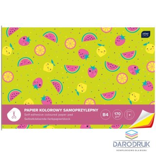 Interdruk Zeszyt papierów kolorowych samoprzylepny B4 170g 8k [mm:] 250x350 Interdruk (ZEPKB4SP)
