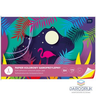 Interdruk Zeszyt papierów kolorowych samoprzylepny B4 170g 8k [mm:] 250x350 Interdruk (ZEPKB4SP)