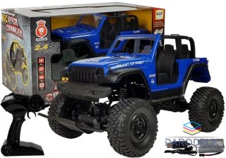 Lean Samochód Terenowe Zdalnie Sterowane 4x4 Amortyzatory 2.4G Niebieski Lean (9086)