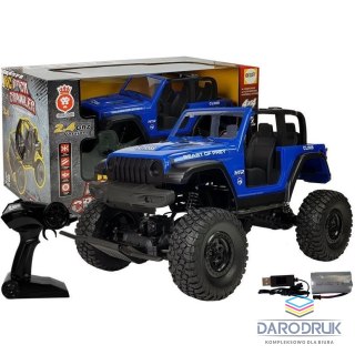 Lean Samochód Terenowe Zdalnie Sterowane 4x4 Amortyzatory 2.4G Niebieski Lean (9086)