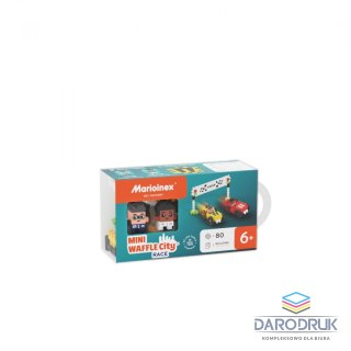 Marioinex Klocki konstrukcyjne Mini Waffle City Klocki Mini Waffle 80 elementów Wyścig Marioinex