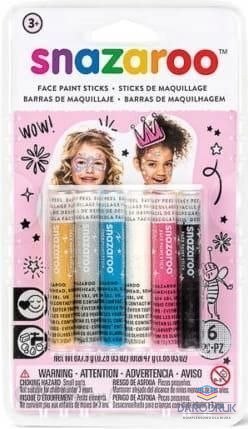 Snazaroo Kredki do malowania twarzy Girls 6 kol. Snazaroo (1172037)