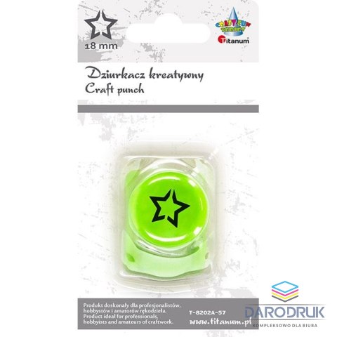 Titanum Dziurkacz ozdobny Craft-Fun Series 18mm gwiazda zarys Titanum (T-8202A-57)