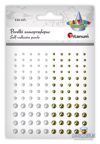 Titanum Kryształki Craft-Fun Series perełki mix Titanum (24CY0324 (white,gold))