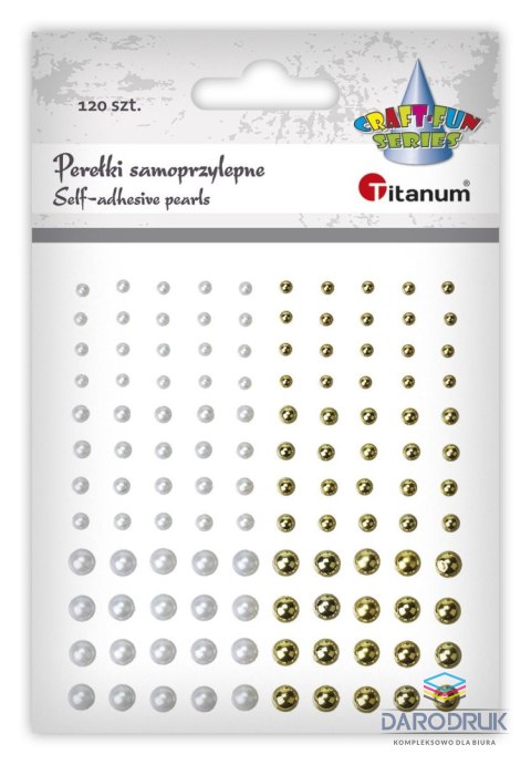 Titanum Kryształki Craft-Fun Series perełki mix Titanum (24CY0324 (white,gold))