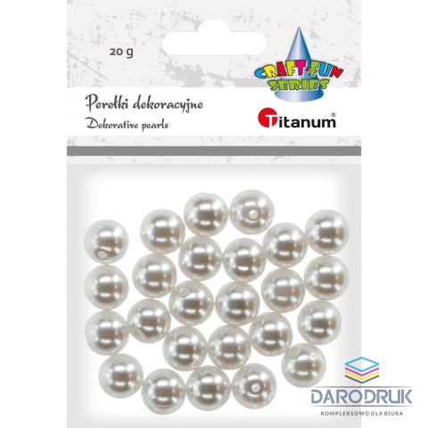Titanum Perełki Craft-Fun Series 12mm biały perłowy Titanum (390967)