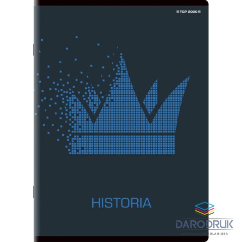 Top 2000 Brulion A5 tematyczny historia 80k. 70g krata Top 2000 (400132312)