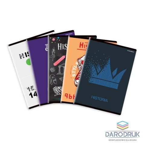 Top 2000 Brulion A5 tematyczny historia 80k. 70g krata Top 2000 (400132312)