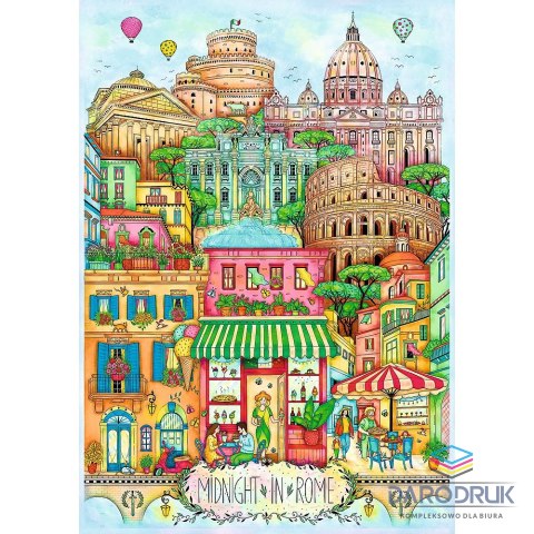 Trefl Puzzle premium plus O północy w Rzymie 1000 el. Trefl (12072)