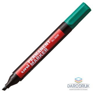 Uni Marker permanentny wkład zielony 1,0-4,5mm ścięta końcówka Uni (NO-380B)