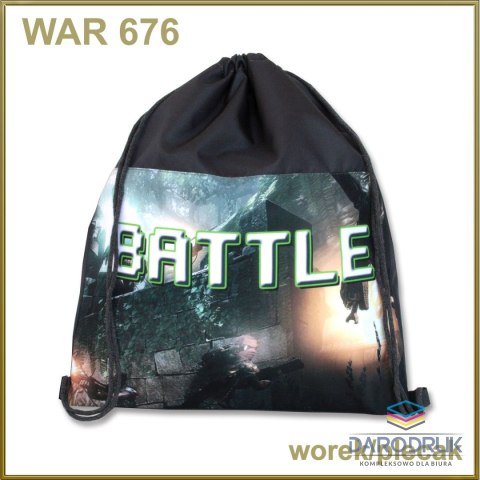 Warta Plecak (worek) na sznurkach Battle Warta (WAR-676)