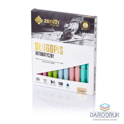 Zenith Długopis pastelowy wkład niebieski 0,8mm Zenith