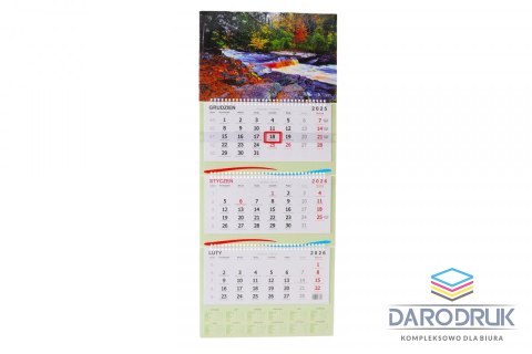 Darrieus Kalendarz ścienny ścienne 210mm x 320mm Darrieus