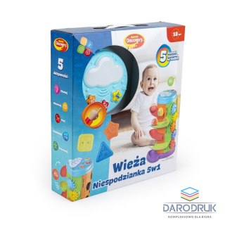 Discovery Zabawka edukacyjna WIEŻA NIESPODZIANKA 5w1 kz Discovery (DD45717)