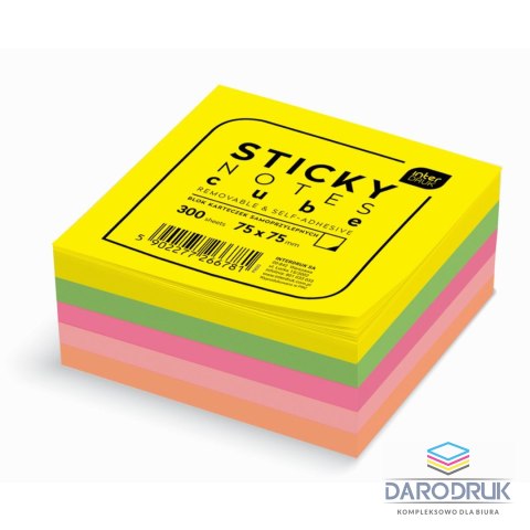 Interdruk Notes samoprzylepny (karteczki) mix 300k [mm:] 750x750 Interdruk (IKARSAM300)