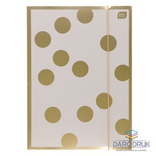 Interdruk Teczka kartonowa na gumkę SATIN GOLD 3 A4 mix Interdruk