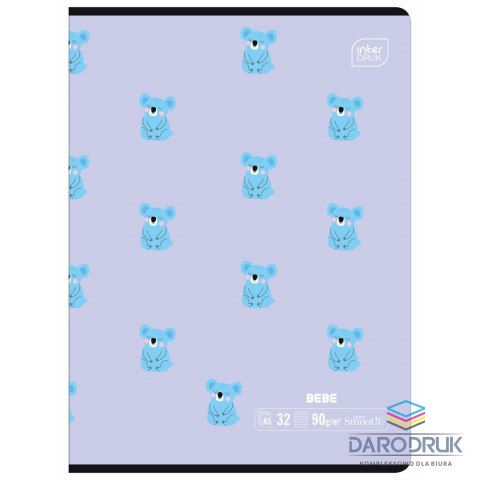 Interdruk Zeszyt A5 BEBE KIDS 32k. 90g trzy linie Interdruk