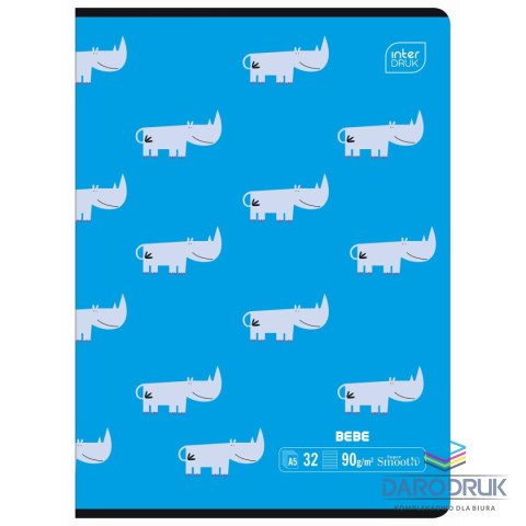 Interdruk Zeszyt A5 BEBE KIDS 32k. 90g trzy linie Interdruk