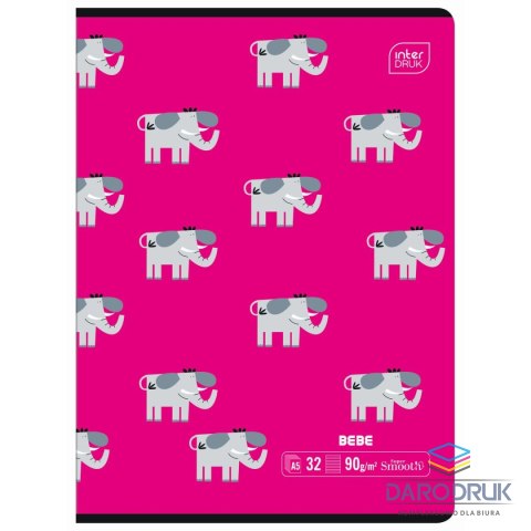 Interdruk Zeszyt A5 BEBE KIDS 32k. 90g trzy linie Interdruk
