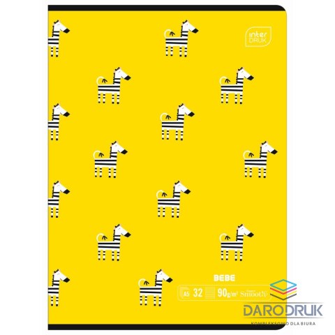 Interdruk Zeszyt A5 BEBE KIDS 32k. 90g trzy linie Interdruk