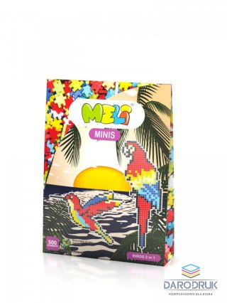 Meli Klocki plastikowe Minis Birds 2w1 500 el. Meli (50339)