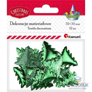Titanum Ozdoba materiałowa Craft-Fun Series Zielone choinki Titanum (BJ25042705)