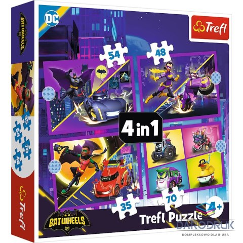 Trefl Puzzle Poznaj Batwheels 4w1 el. Trefl (34658)