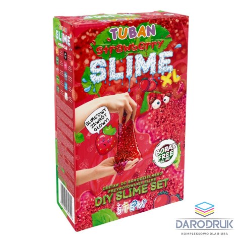 Tuban Zestaw kreatywny Super Slime XL truskawka Tuban (TU3170)