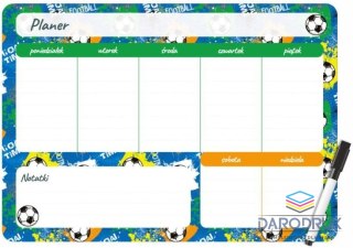 Biurfol Podkład na biurko FOOTBALL PLANER MAGNETYCZNY TYGODNIOWY mix PVC PCW [mm:] 350x250 Biurfol (PM-02-34)