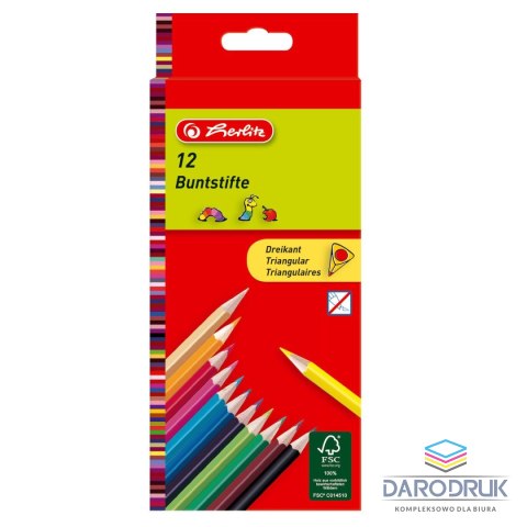 Herlitz Kredki ołówkowe 10412021 12 kol. Herlitz (300000628)