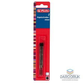 Herlitz Wkład do długopisu Typ-parker 2 szt wkład czarny Mmm Herlitz (300010365)