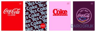 Interdruk Zeszyt tematyczny A6 COCA COLA HYBRID 32k. 70g krata Interdruk (do słówek)