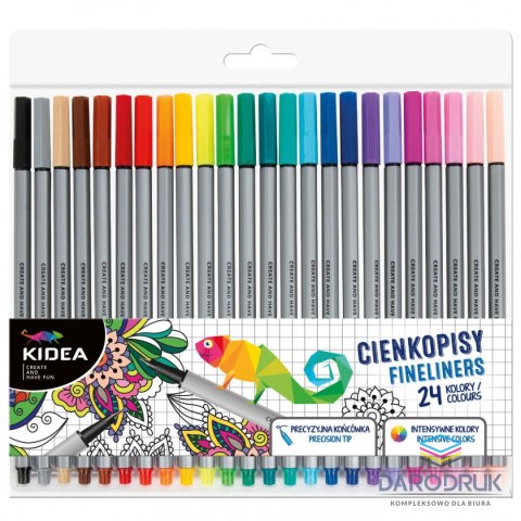 Kidea Cienkopis wkład mix 24kol. Kidea (CI24KKA)