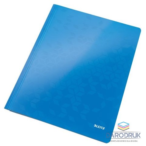 Leitz Skoroszyt A4 WOW niebieski metaliczny karton 80g Leitz (30010036)
