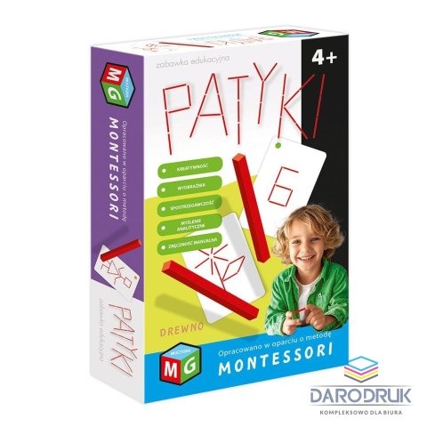 Multigra Zabawka kreatywna MONTESSORI - PATYKI Multigra