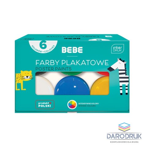 Noster Farby plakatowe BB KIDS 6kol kolor: mix 6 kolor. Noster (5902277329868)