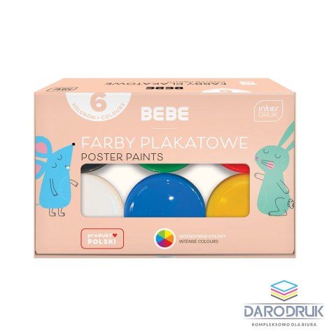 Noster Farby plakatowe BB KIDS 6kol kolor: mix 6 kolor. Noster (5902277329868)