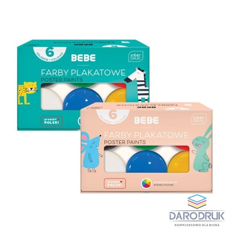 Noster Farby plakatowe BB KIDS 6kol kolor: mix 6 kolor. Noster (5902277329868)