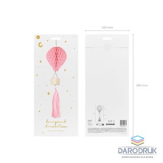 Partydeco Dekoracja bibułowa Balon, różowy Partydeco (DB3-081)