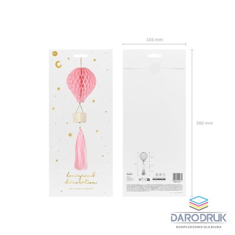 Partydeco Dekoracja bibułowa Balon, różowy Partydeco (DB3-081)